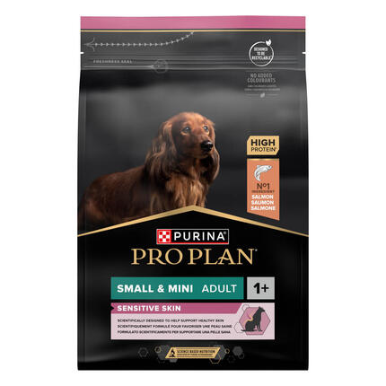 PRO PLAN Cão Adulto Porte Pequeno & Mini Pele Sensível Rico em Salmão