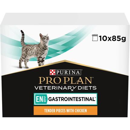 PRO PLAN VETERINARY DIETS Feline EN St/Ox Gastrointestinal Saquetas com Frango 