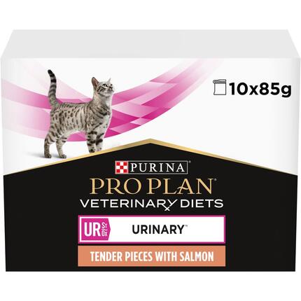 PRO PLAN VETERINARY DIETS Feline UR St/Ox Urinary Saquetas com Salmão