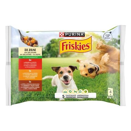 FRISKIES Gelatina Frango Vaca Borrego - Húmido Cão