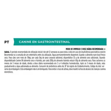 PRO PLAN VETERINARY DIETS Canine EN Gastrointestinal