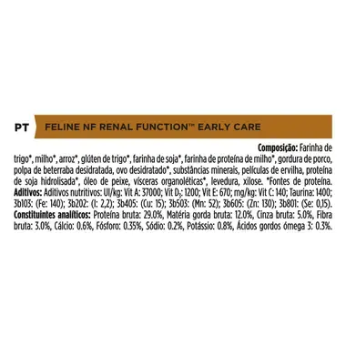 PRO PLAN VETERINARY DIETS Feline NF Renal Function EARLY CARE
