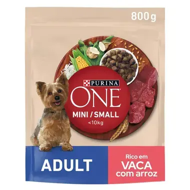 PURINA ONE Mini/Small Adulto - Rico em Vaca