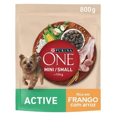 PURINA ONE Mini/Small Ativo - Rico em Frango