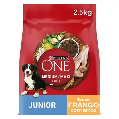 PURINA ONE Medium/Maxi Junior - Rico em Frango