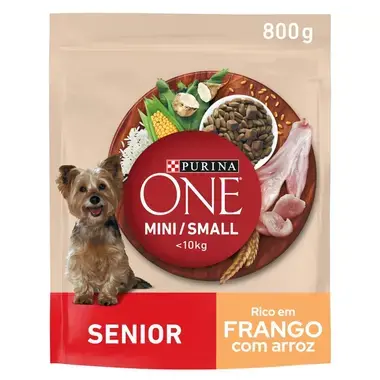 PURINA ONE Mini/Small Senior + de 8 Anos - Rico em Frango