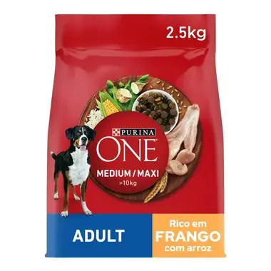 PURINA ONE Medium Maxi Adulto - Rico em Frango