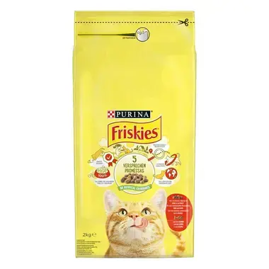 3010470159068, 7613031884247, 8002205354607 FRISKIES Vaca e Frango - Gato Seco