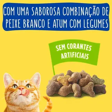 3010470181953 FRISKIES Peixe Branco e Atum - Gato Seco