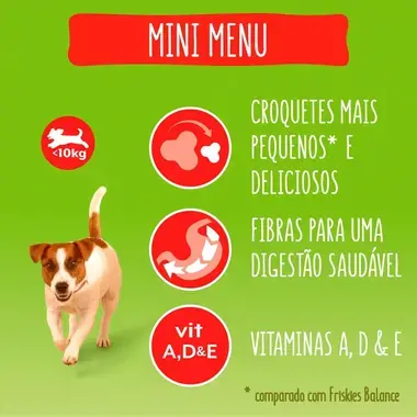 7613033796357, 7613034596437 FRISKIES MINI MENU Vaca - Seco Cão