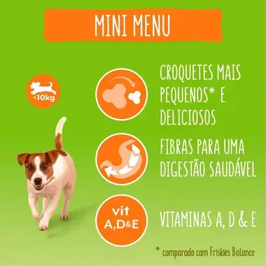 7613033796401 FRISKIES MINI MENU Frango - Seco Cão