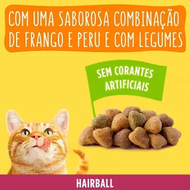 7613034945808 FRISKIES Bolas de Pelo Frango Peru - Gato Seco