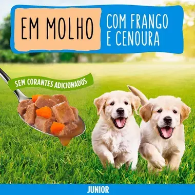 7613035800885 FRISKIES JUNIOR com Frango - Húmido cão