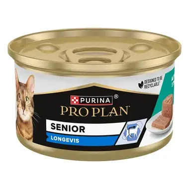 PRO PLAN Gato Senior 7+ LONGEVIS, Mousse com Atum