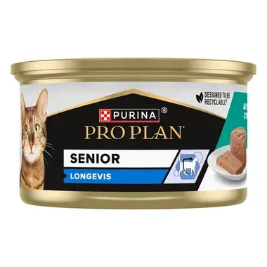 PRO PLAN Gato Senior 7+ LONGEVIS, Mousse com Atum