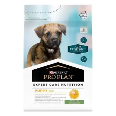 PRO PLAN ACTI-PROTECT Small & Mini Puppy / Pequeno & Mini Cachorro Rico em Borrego