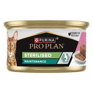 PRO PLAN Gato Adulto Esterilizado Terrine, com Atum e Salmão