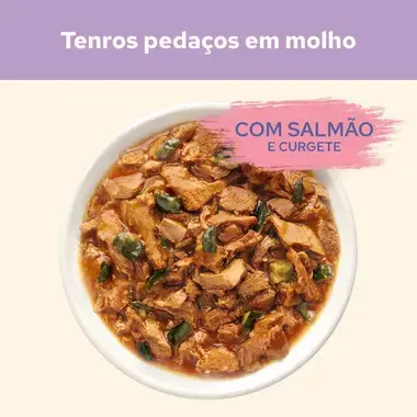 Benefícios da ração Purina Cat Chow Sensitive de salmão e curgete