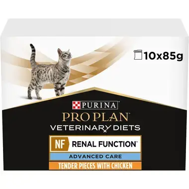 PRO PLAN VETERINARY DIETS Feline NF Renal Function ADVANCED CARE Saquetas com Frango