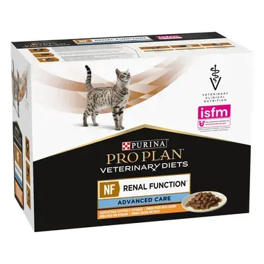 PRO PLAN VETERINARY DIETS Feline NF Renal Function ADVANCED CARE Saquetas com Frango