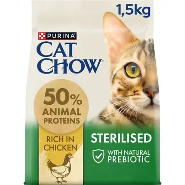 PURINA CAT CHOW Sterilised Rico em Frango