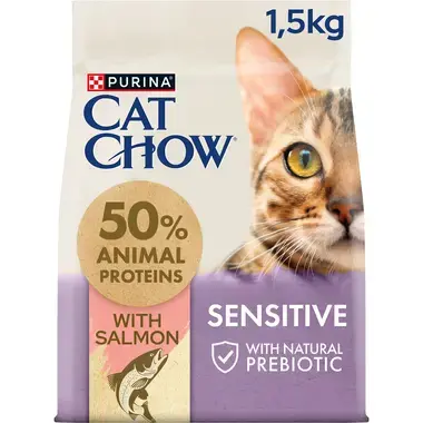 PURINA CAT CHOW Sensitive com Salmão