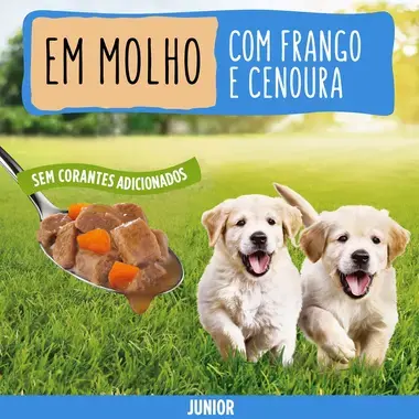 7613035800885 FRISKIES JUNIOR com Frango - Húmido cão