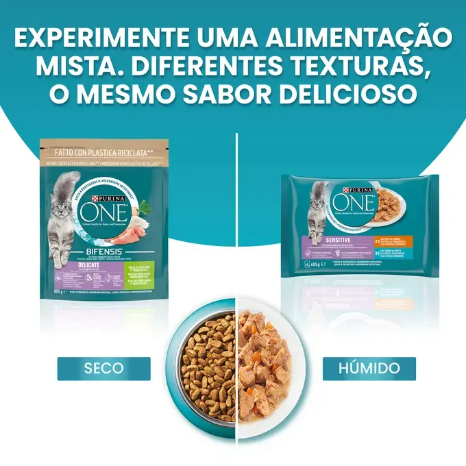 Racao Seca para gatos com Digestao Sensivel Peru PURINA ONE