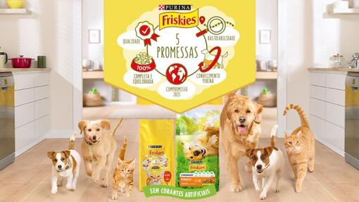 cães e gatos FRISKIES 5 Promessas​