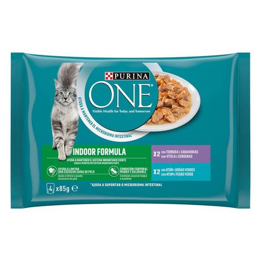 PURINA ONE Indoor Receitas em Molho - Atum - Vitela