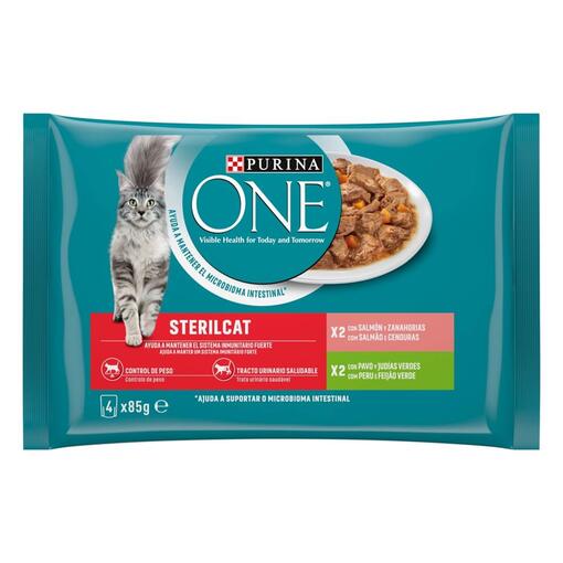 PURINA ONE Sterilcat Receitas em Molho - Salmão - Peru
