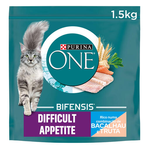 PURINA ONE - Apetite Difícil Rico em Bacalhau e Truta