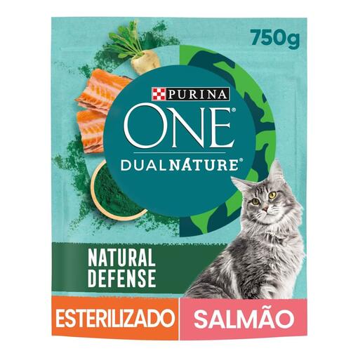 Purina ONE® Dual Nature Sterilcat Salmão com Espirulina
