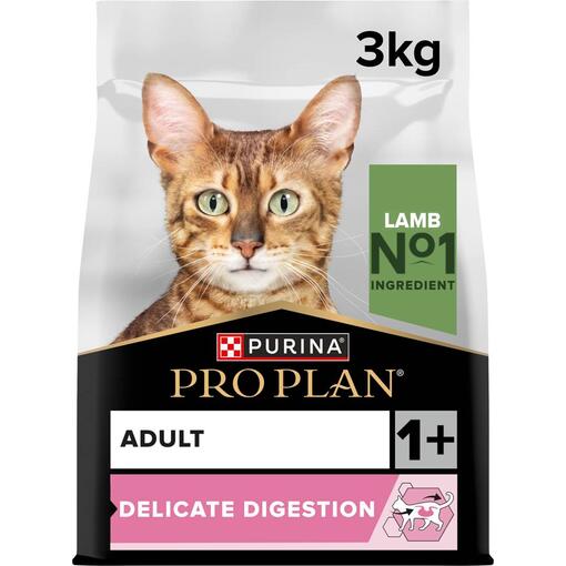 PRO PLAN Gato Adulto 1+ DIGESTÃO DELICADA Rico em Borrego