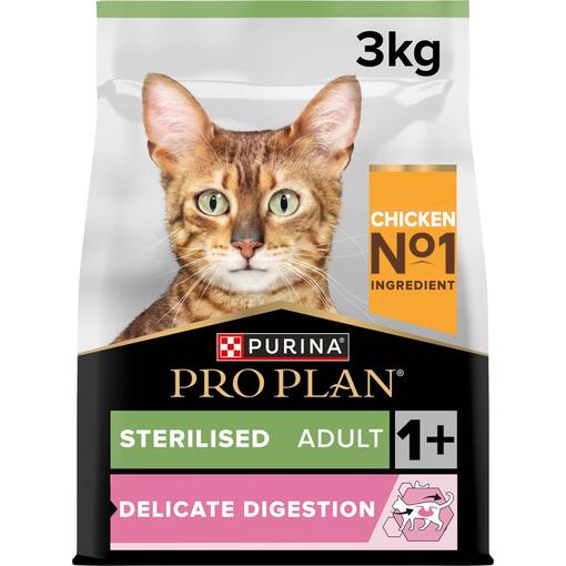 PRO PLAN Gato Adulto Esterilizado 1+ DIGESTÃO DELICADA Rico em Frango