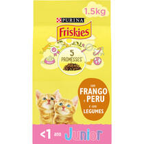 3010470158047, 8410168195562, 7613034394873 FRISKIES JUNIOR Frango com Leite - Gato Seco