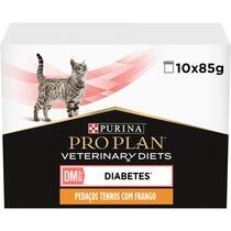 8445290046048 PRO PLAN VETERINARY DIETS Feline DM St/Ox Diabetes Management Saquetas com frango
